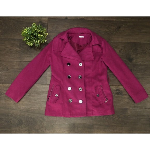 Bongo Jacket Women's Sz M Pink with  Blend Button Front - Picture 6 of 16